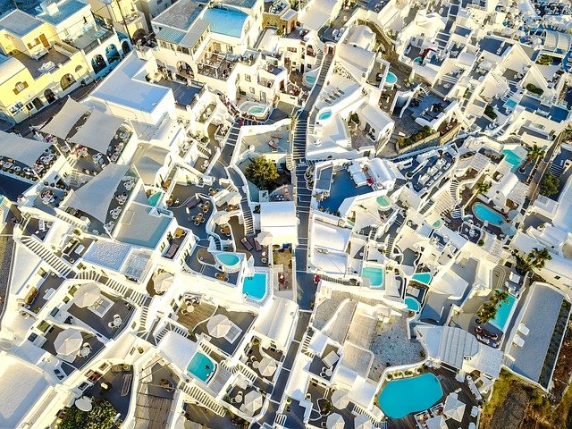 Walk down the alleys of Santorini