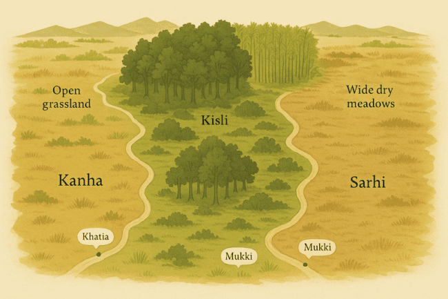 Kanha National Park Zones Guide — Kisli, Mukki, Kanha, and Sarhi